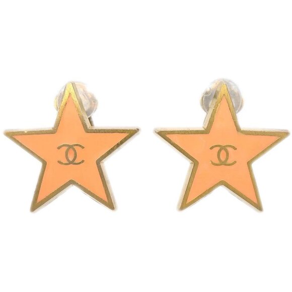 Chanel Star Earrings Clip-On Pink 01P 194577 - Picture 1 of 4